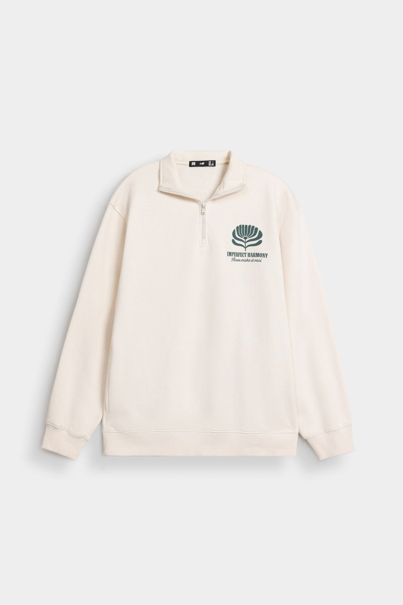 Graphic Quarter Zip-Up Sweatshirt - Image 6