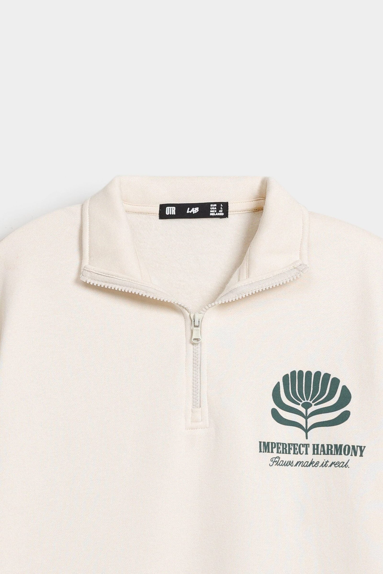 Graphic Quarter Zip-Up Sweatshirt - Image 7