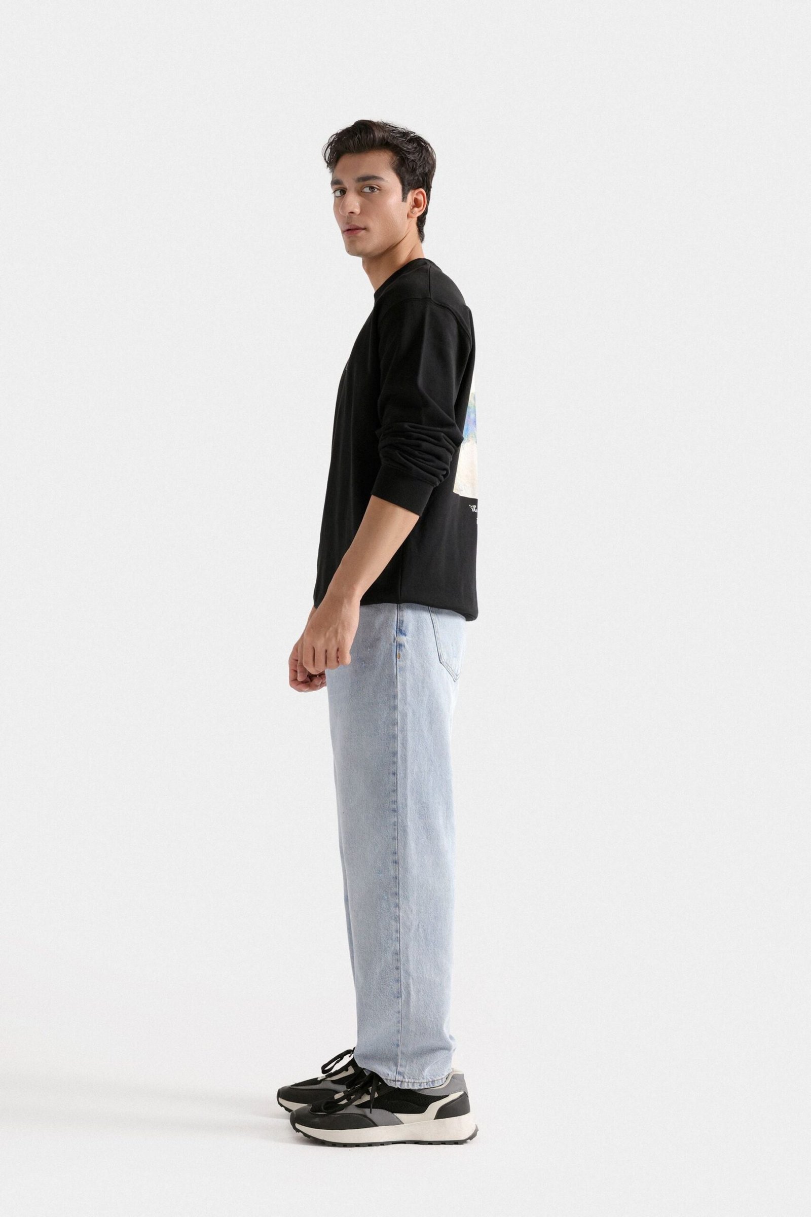 Slogan Print Sweatshirt - Image 3