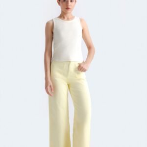 Cropped Marine Straight Leg Jeans