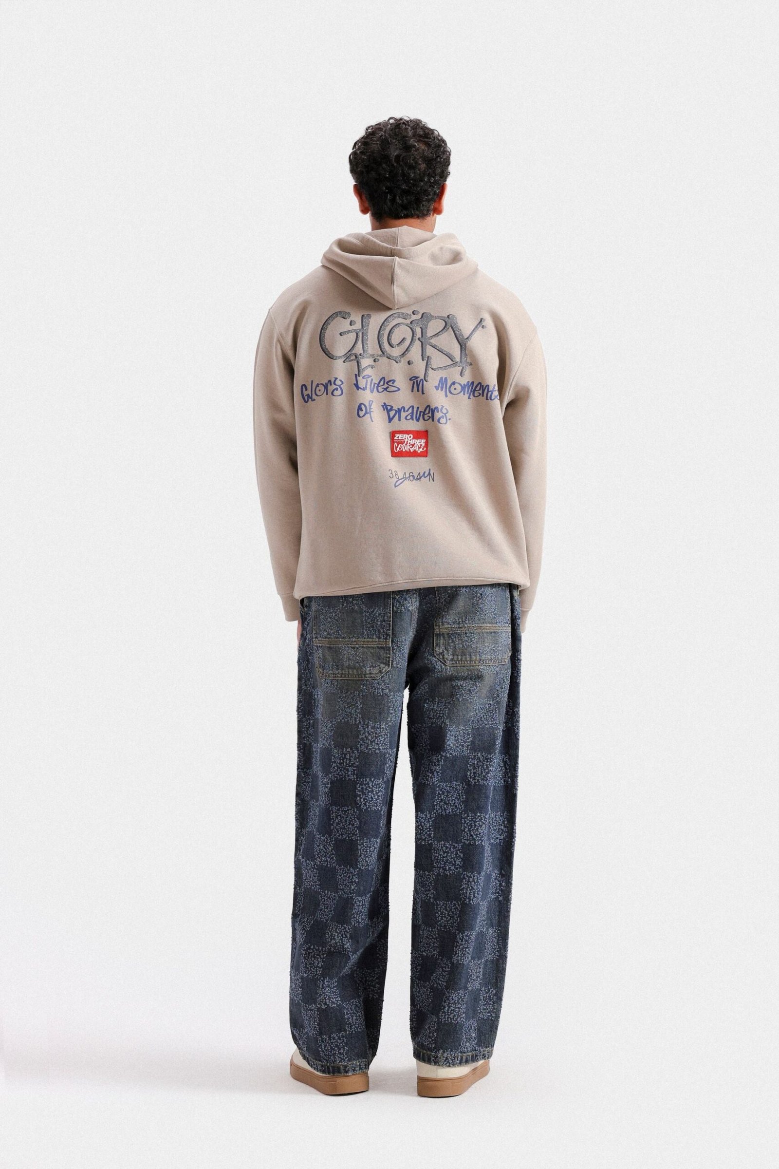 Slogan Print Hoodie - Image 3