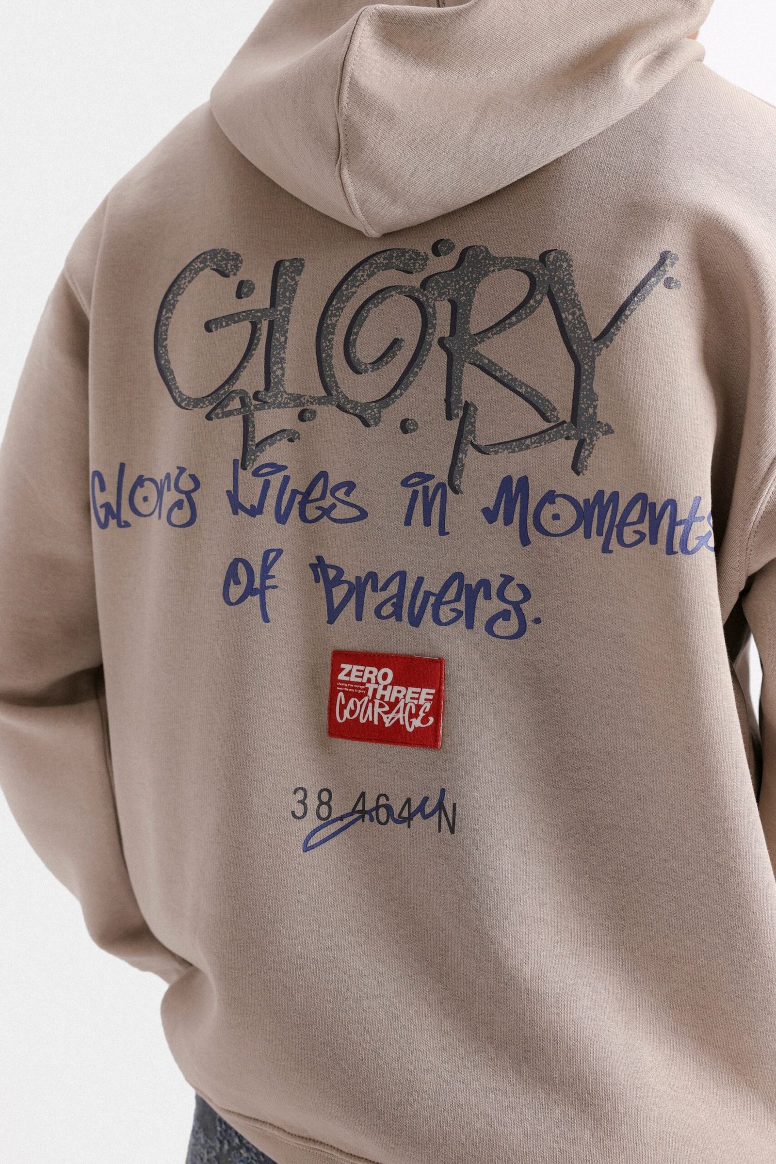 Slogan Print Hoodie - Image 2