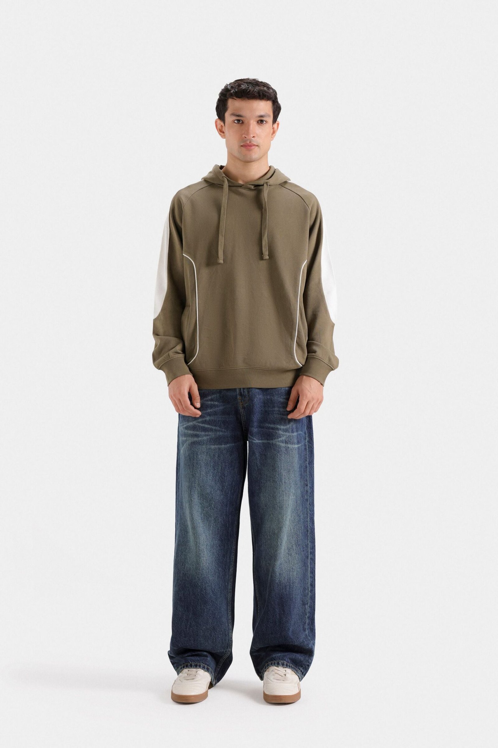 Raglan Color Block Hoodie