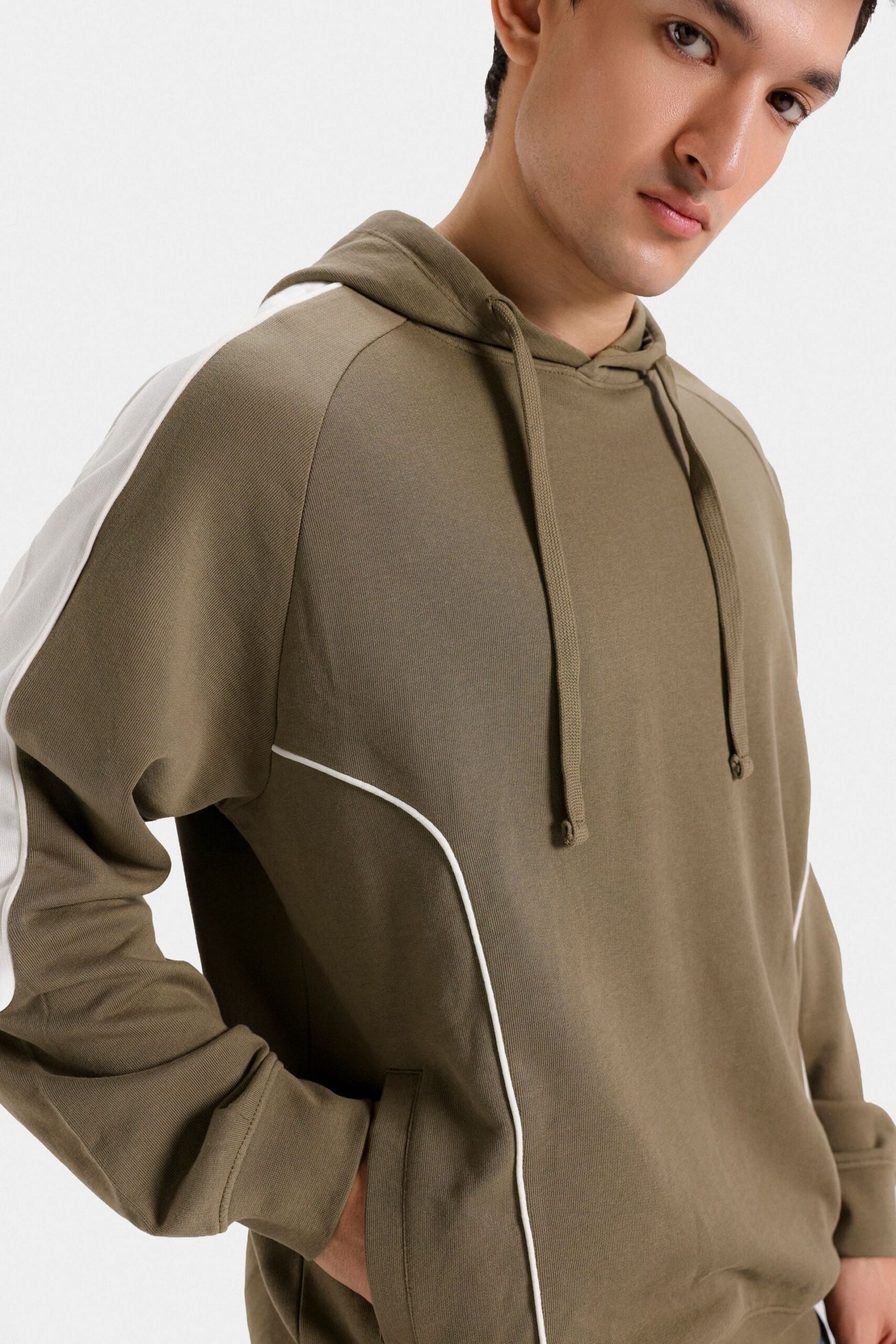 Raglan Color Block Hoodie - Image 2