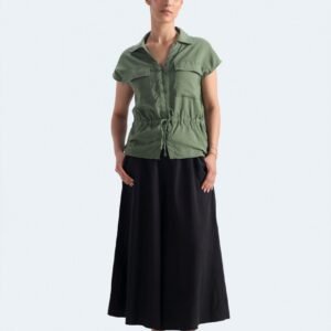 Cropped Extreme Wide Leg Trousers