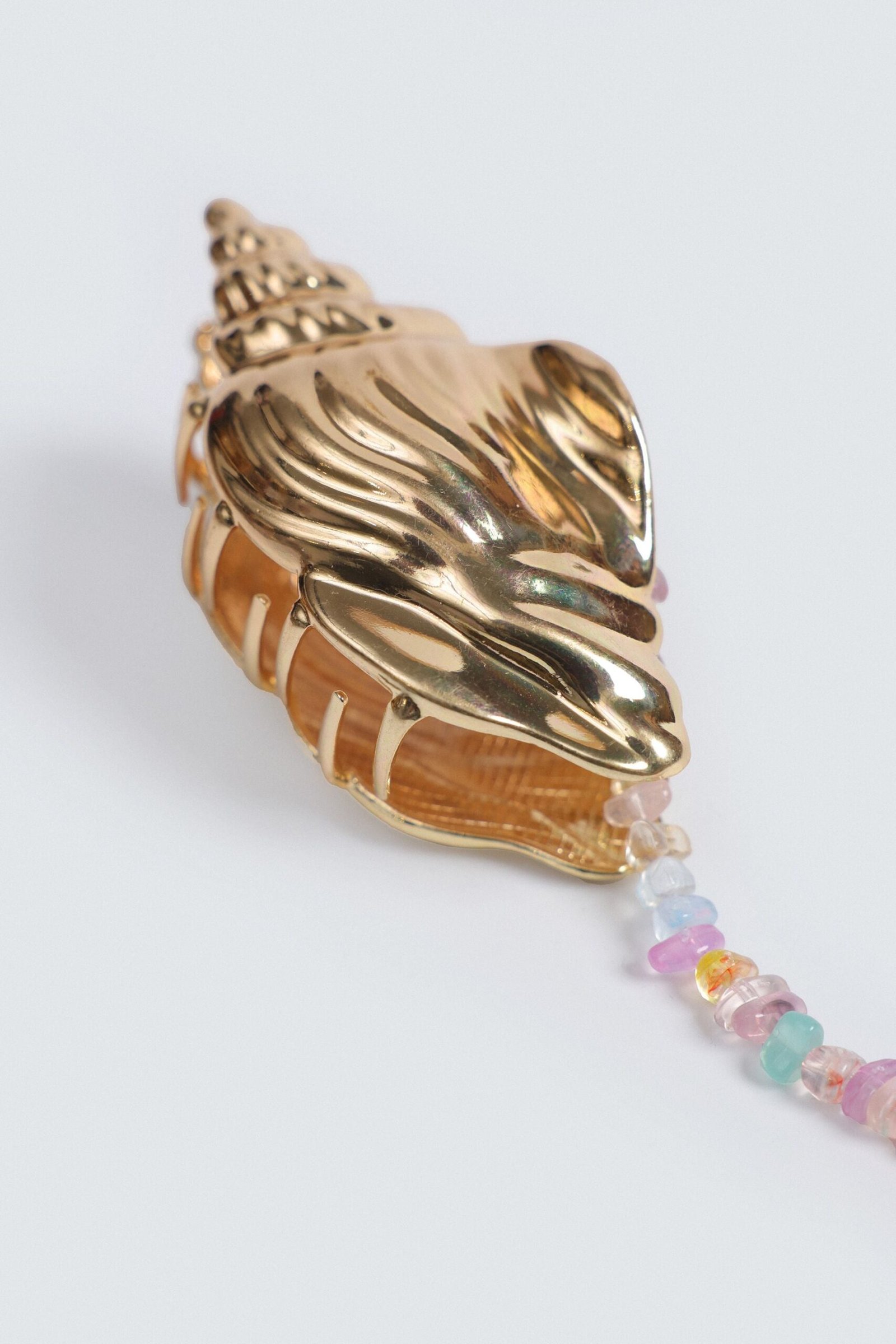 Shell Beaded Hair Clip - Image 2