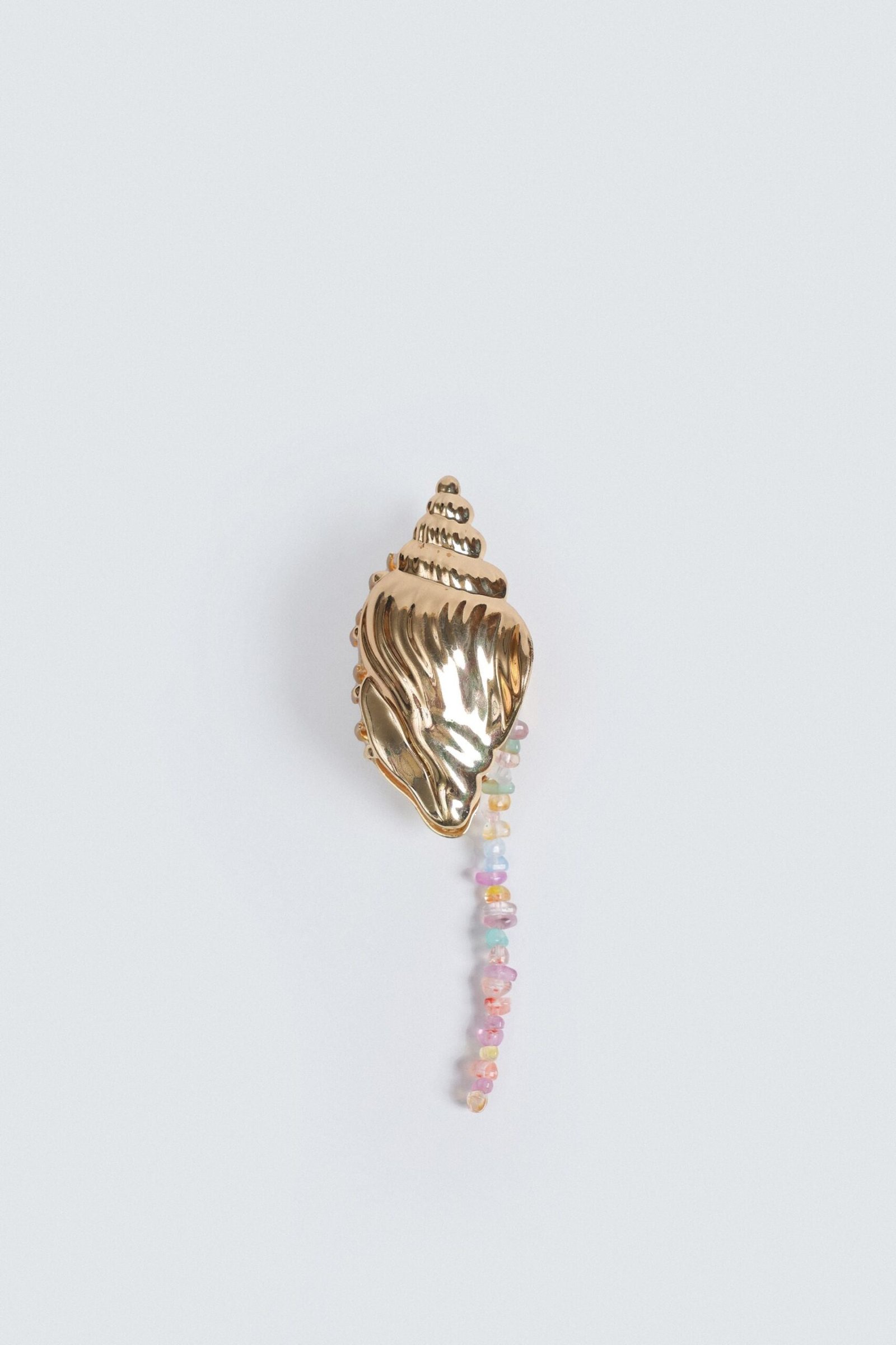 Shell Beaded Hair Clip
