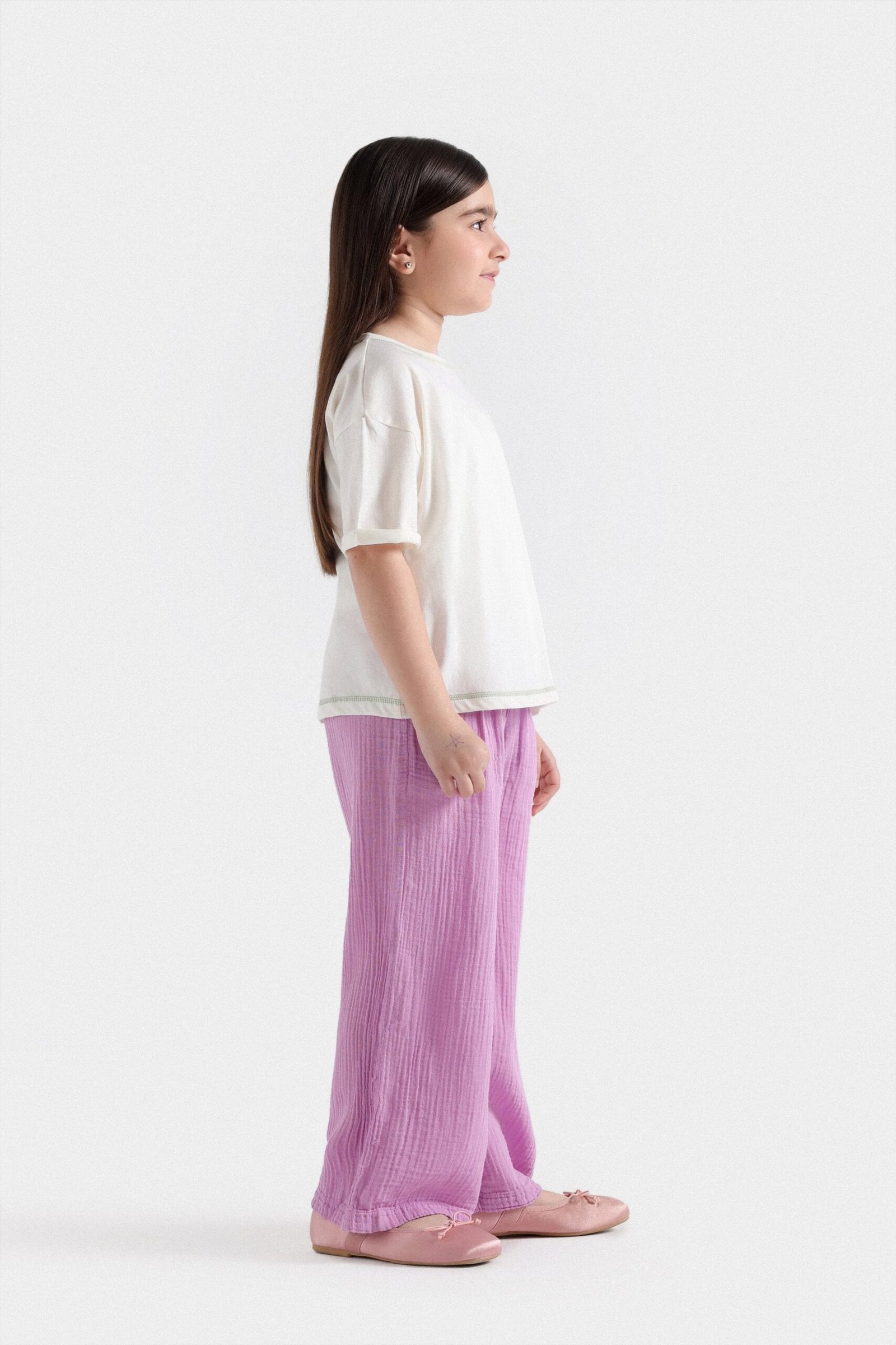 Cropped Crew Neck T-Shirt - Image 5