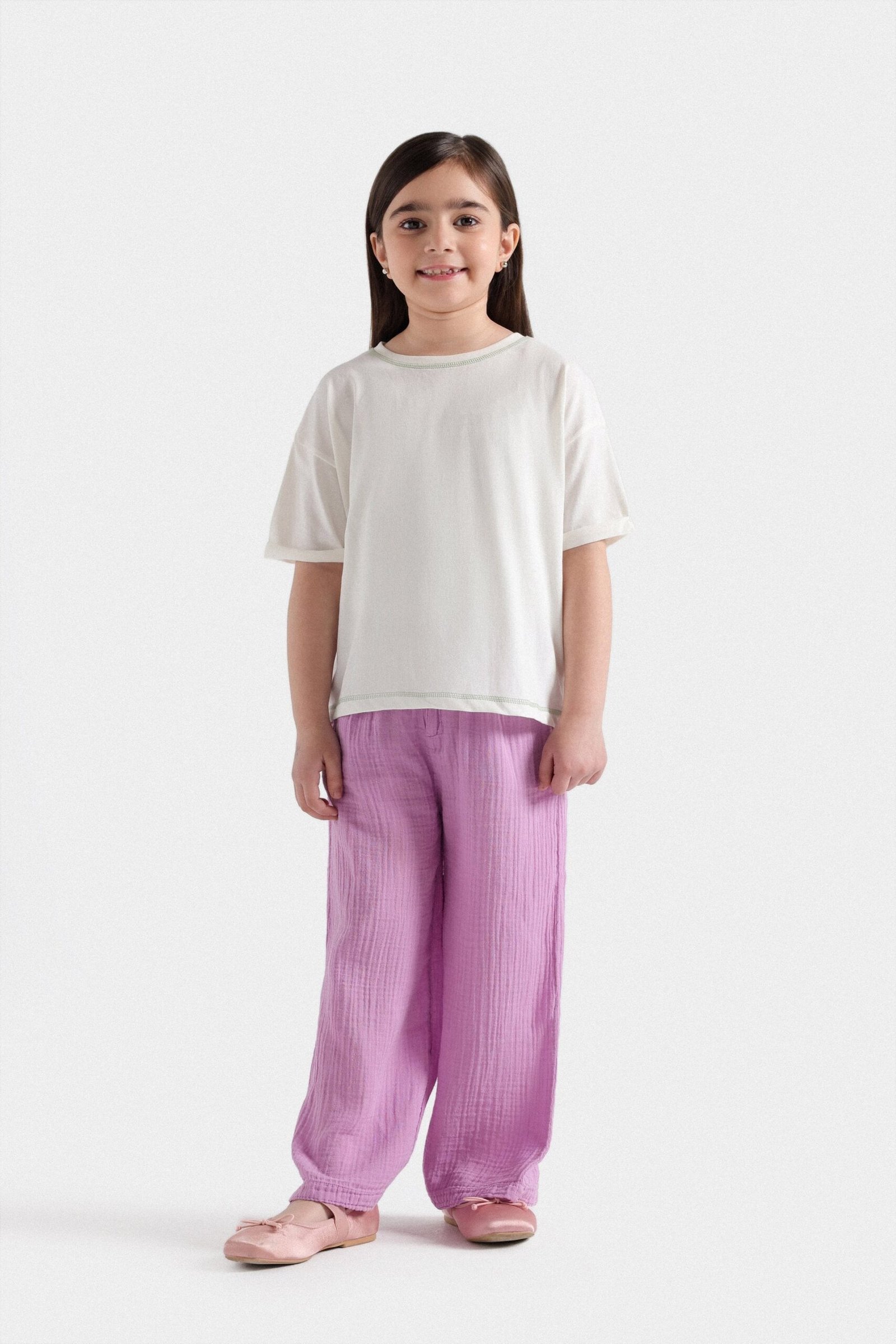 Cropped Crew Neck T-Shirt - Image 4
