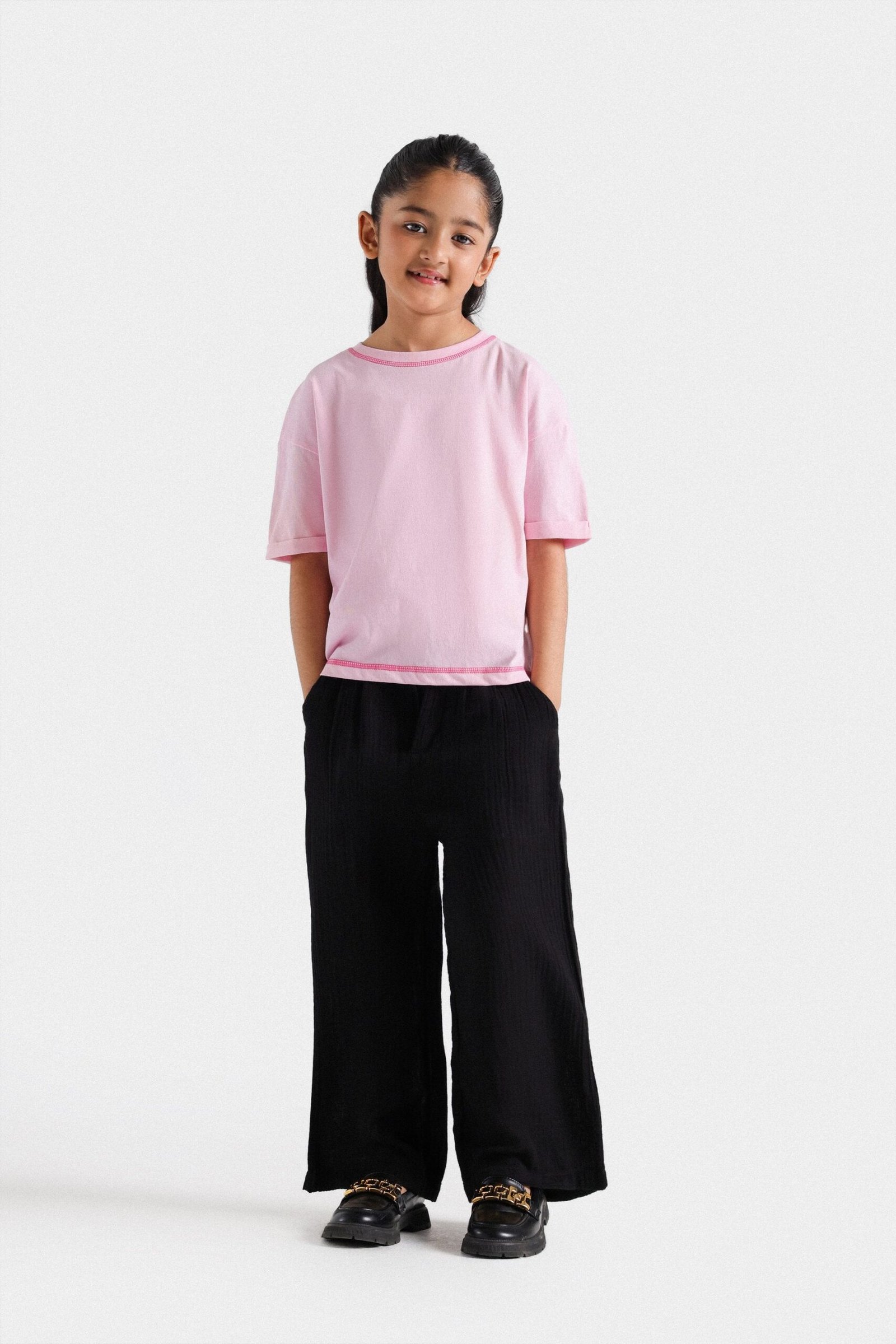 Cropped Crew Neck T-Shirt - Image 10