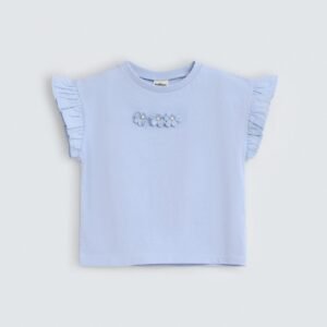 Cropped Embellished T-Shirt