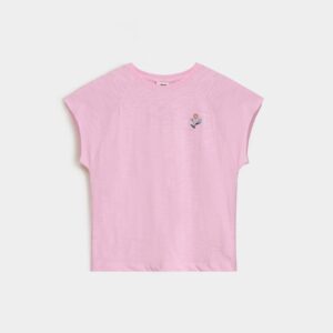 Embroidered Raglan T-Shirt