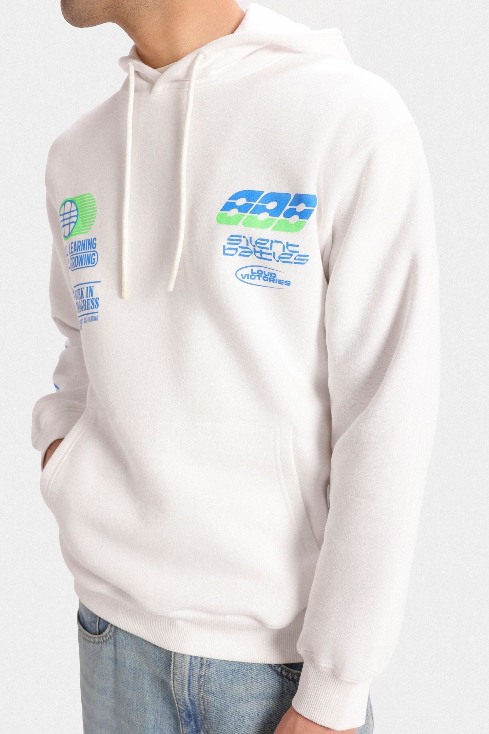Slogan Print Pull-Over - Image 2