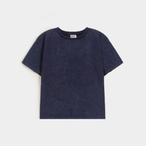Faded Effect Crew Neck T-Shirt