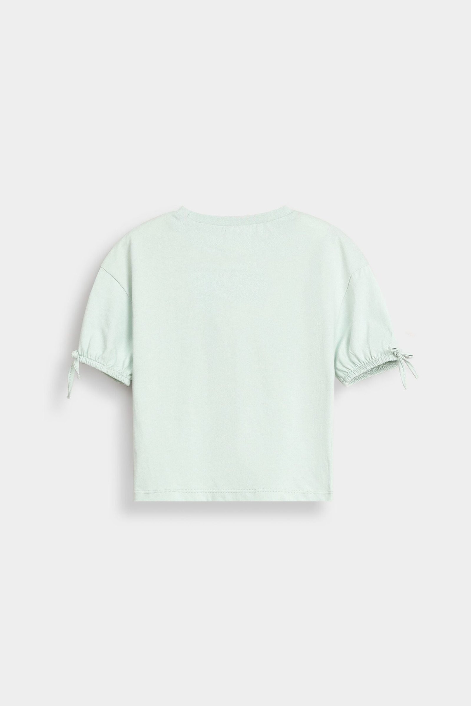 Cropped Slogan Print T-Shirt - Image 3