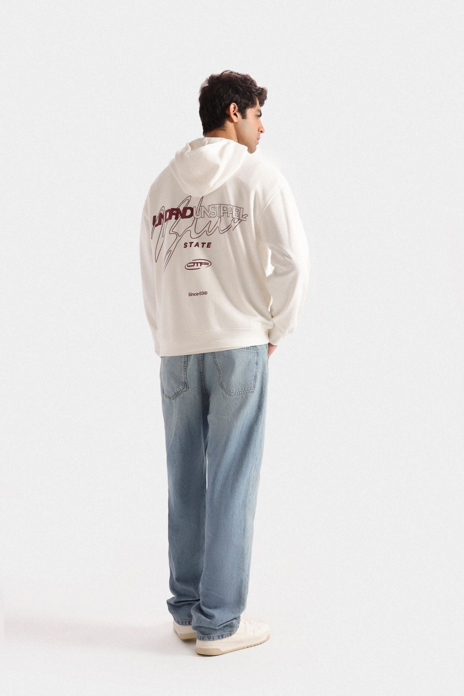 Slogan Print Hoodie - Image 4