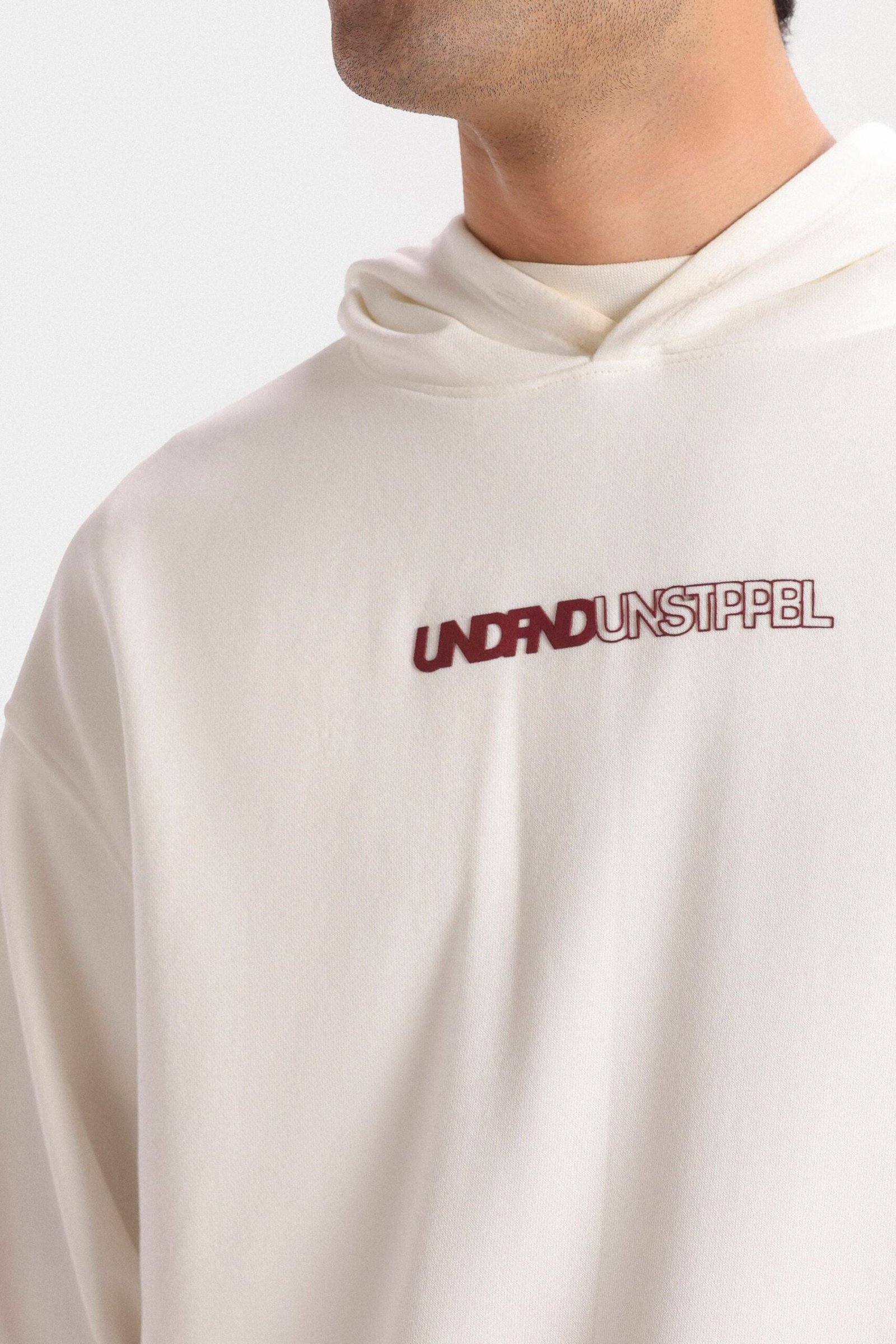 Slogan Print Hoodie - Image 2
