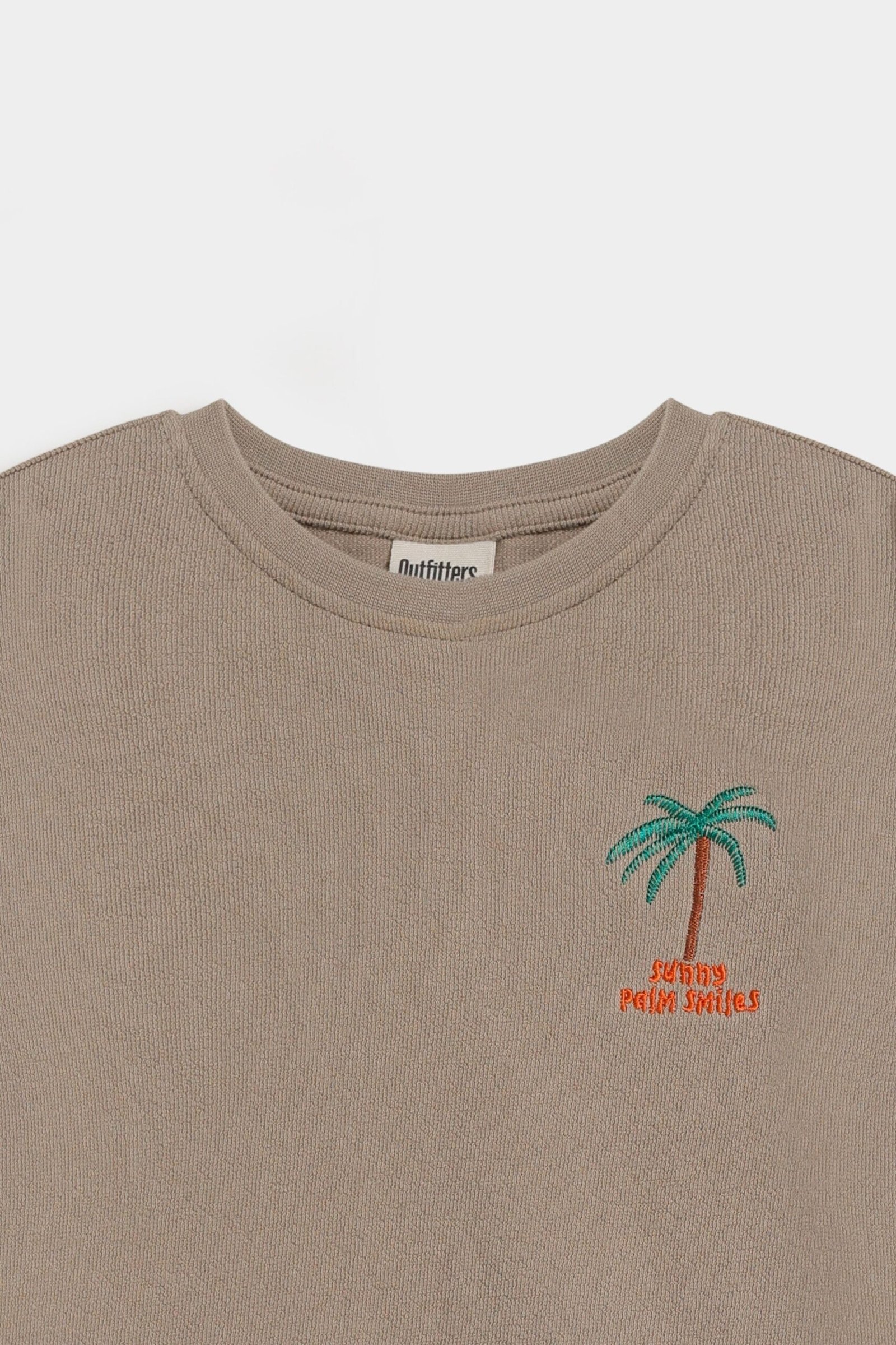 Textured Knit Embroidered T-Shirt - Image 7