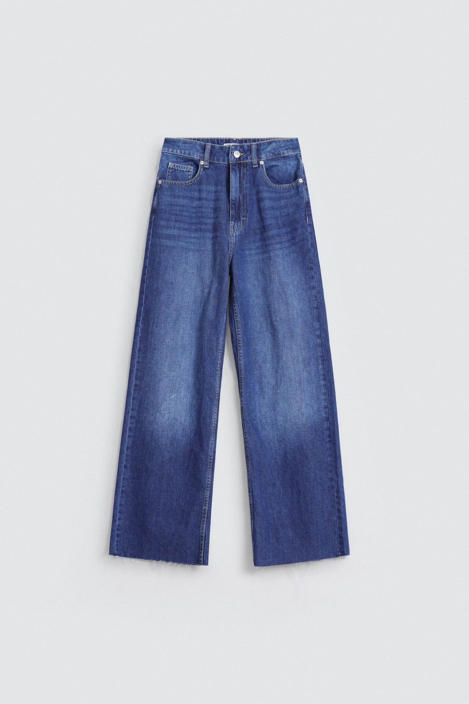 Wide Leg High Rise Jeans - Image 5