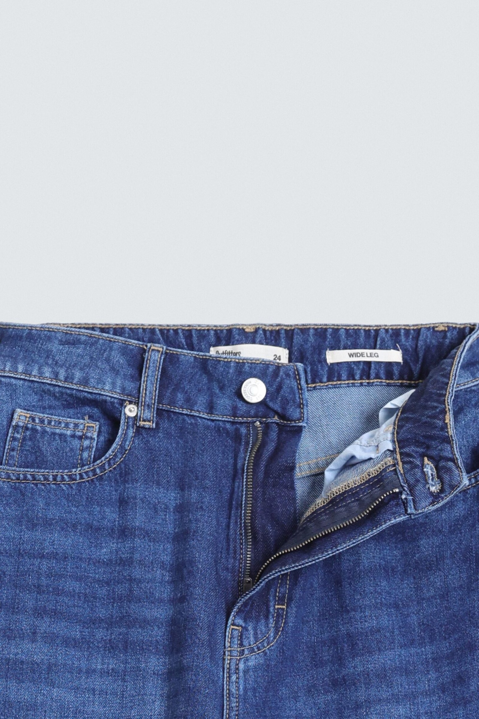 Wide Leg High Rise Jeans - Image 6