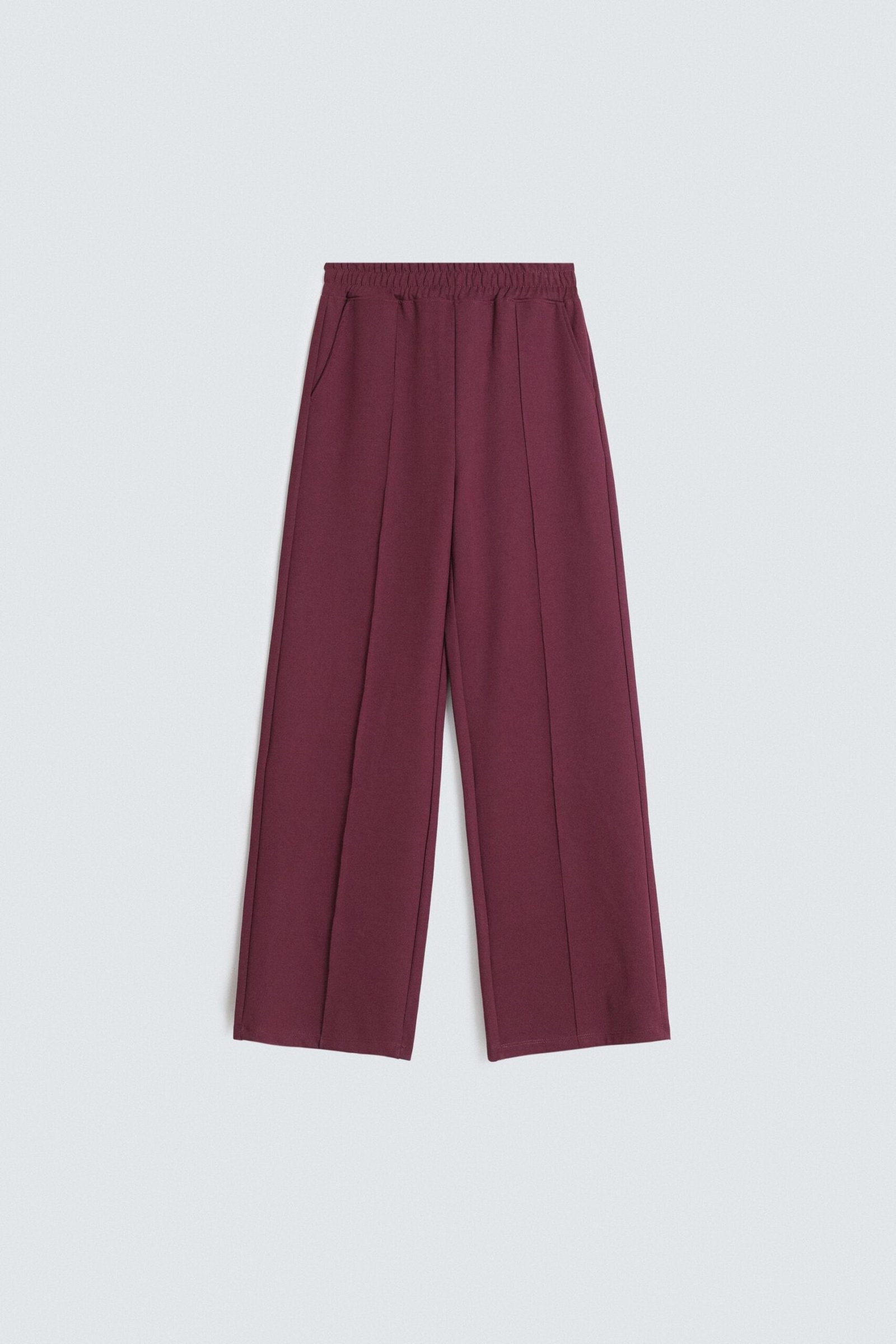 Interlock Wide Leg Pleated Pants - Image 4