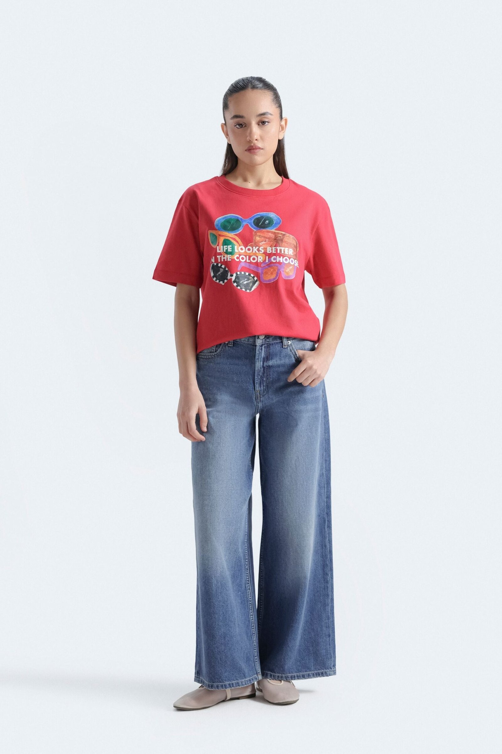 High Waist Wide Leg Jeans