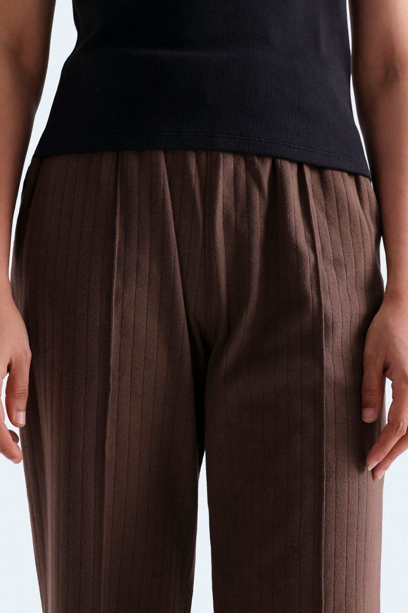 High-Waisted Flared Trousers - Image 9