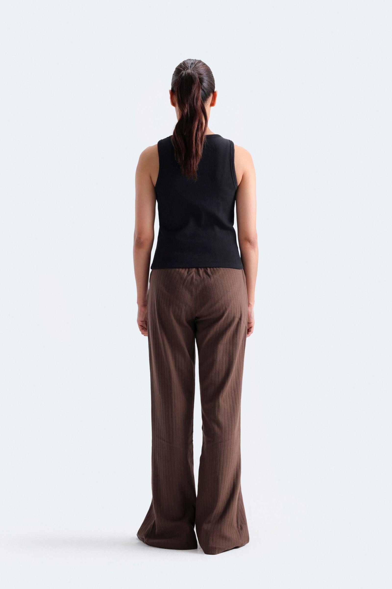 High-Waisted Flared Trousers - Image 11