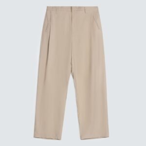 Relaxed Fit Pleated Pants