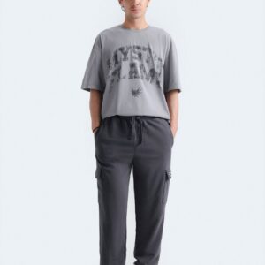 Cargo Jogger Trousers With Label Patch