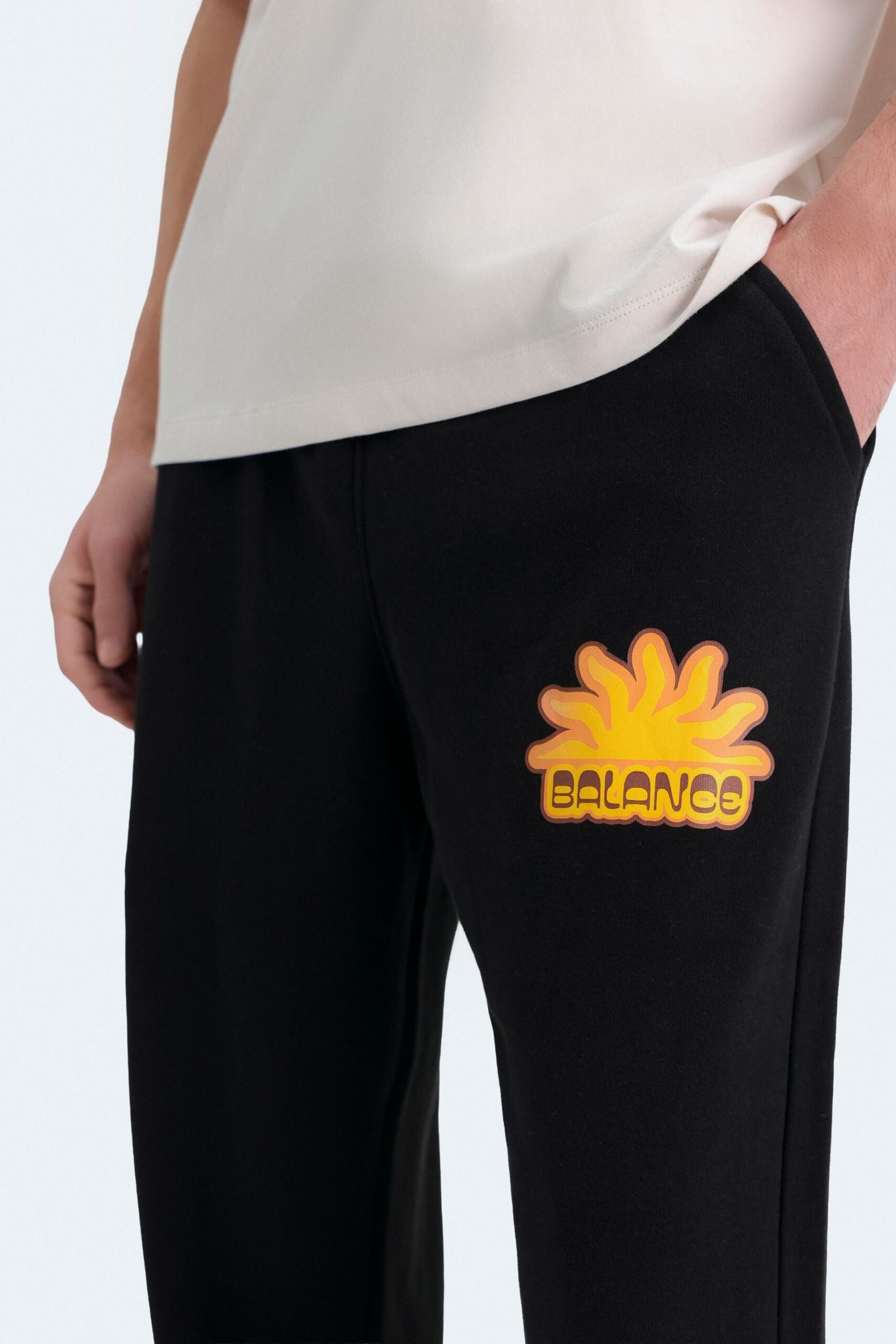 Slogan Print Jogger Trousers - Image 2