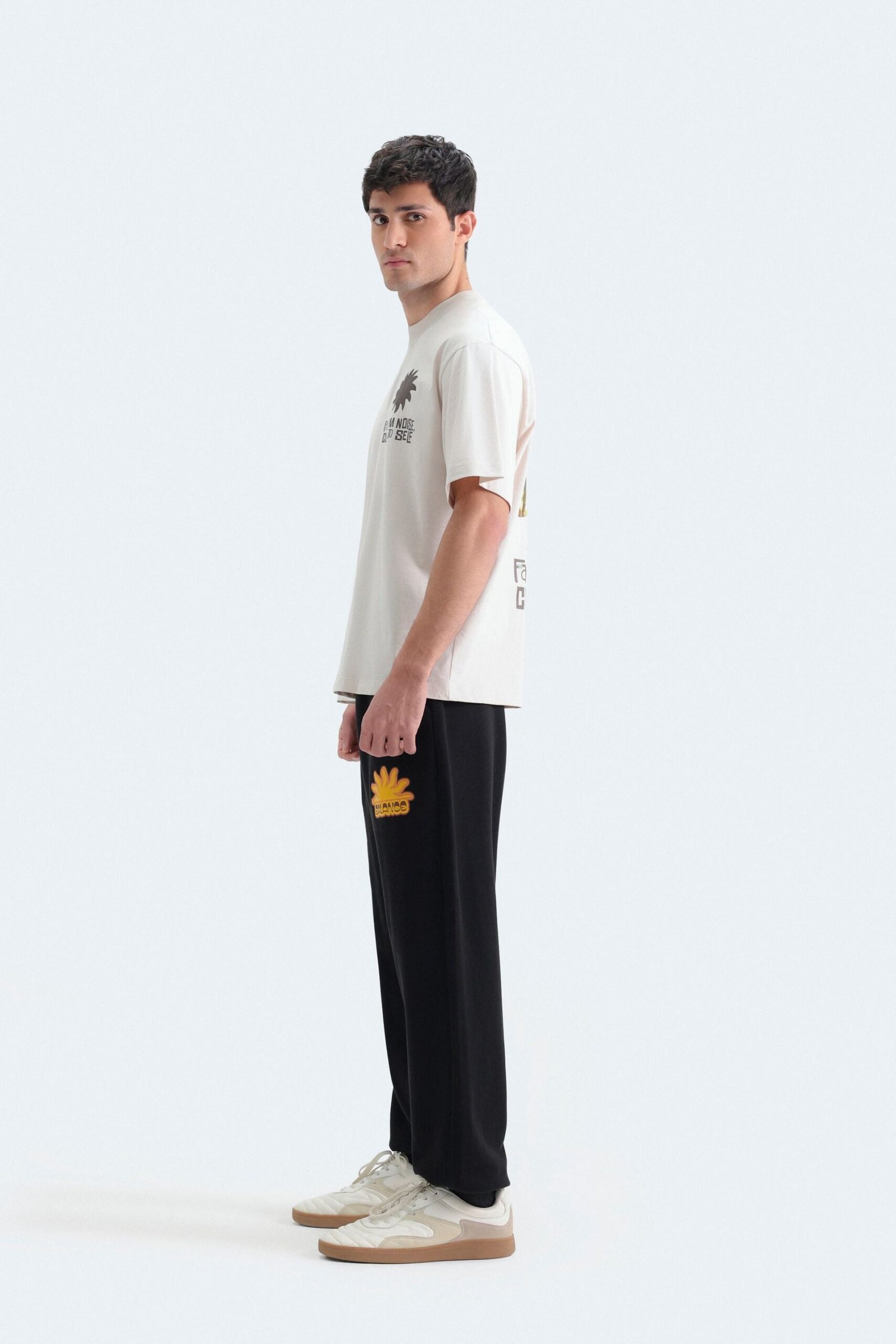 Slogan Print Jogger Trousers - Image 3