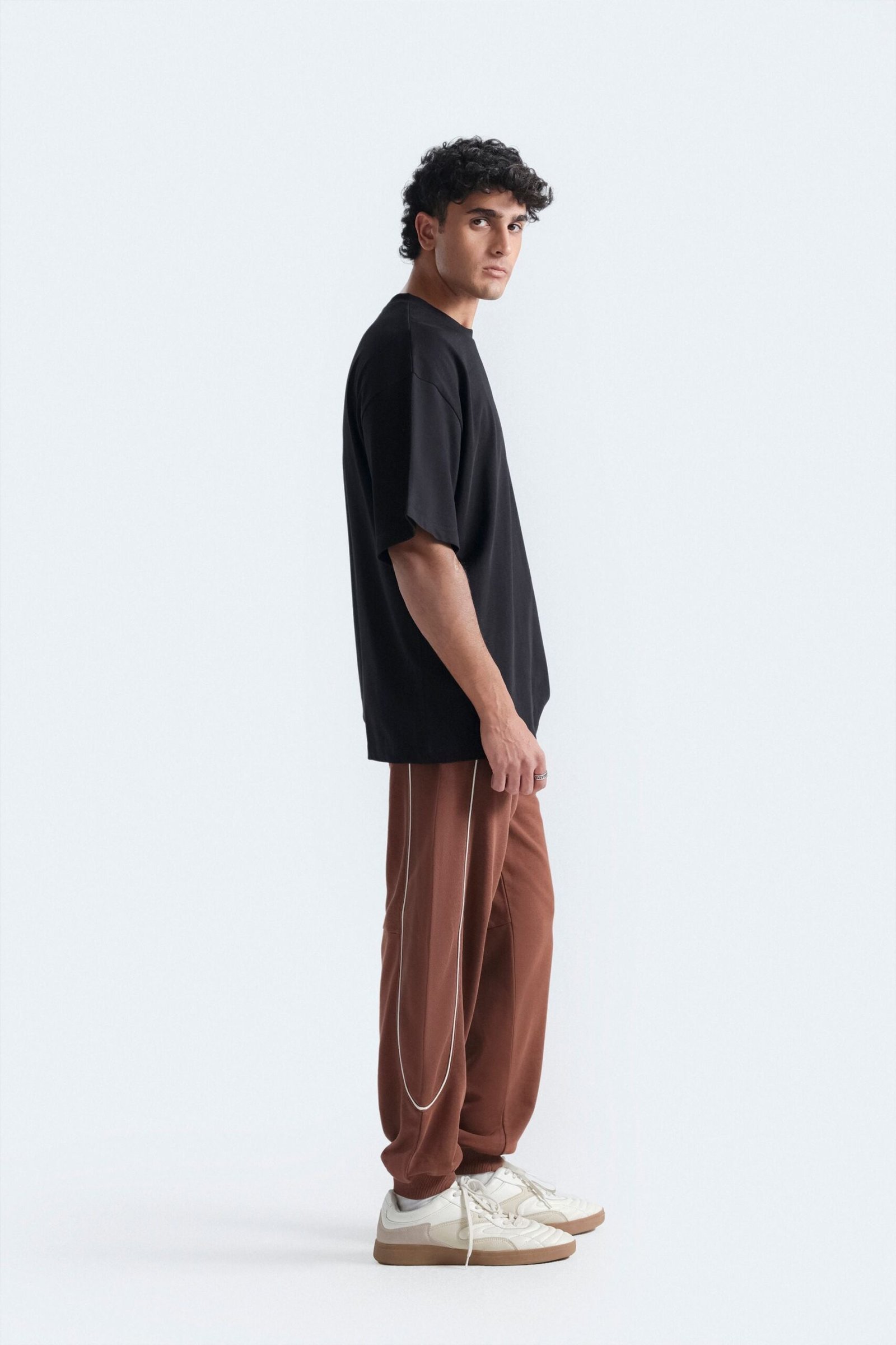 Jogger Trousers With Piping Detail - Image 3