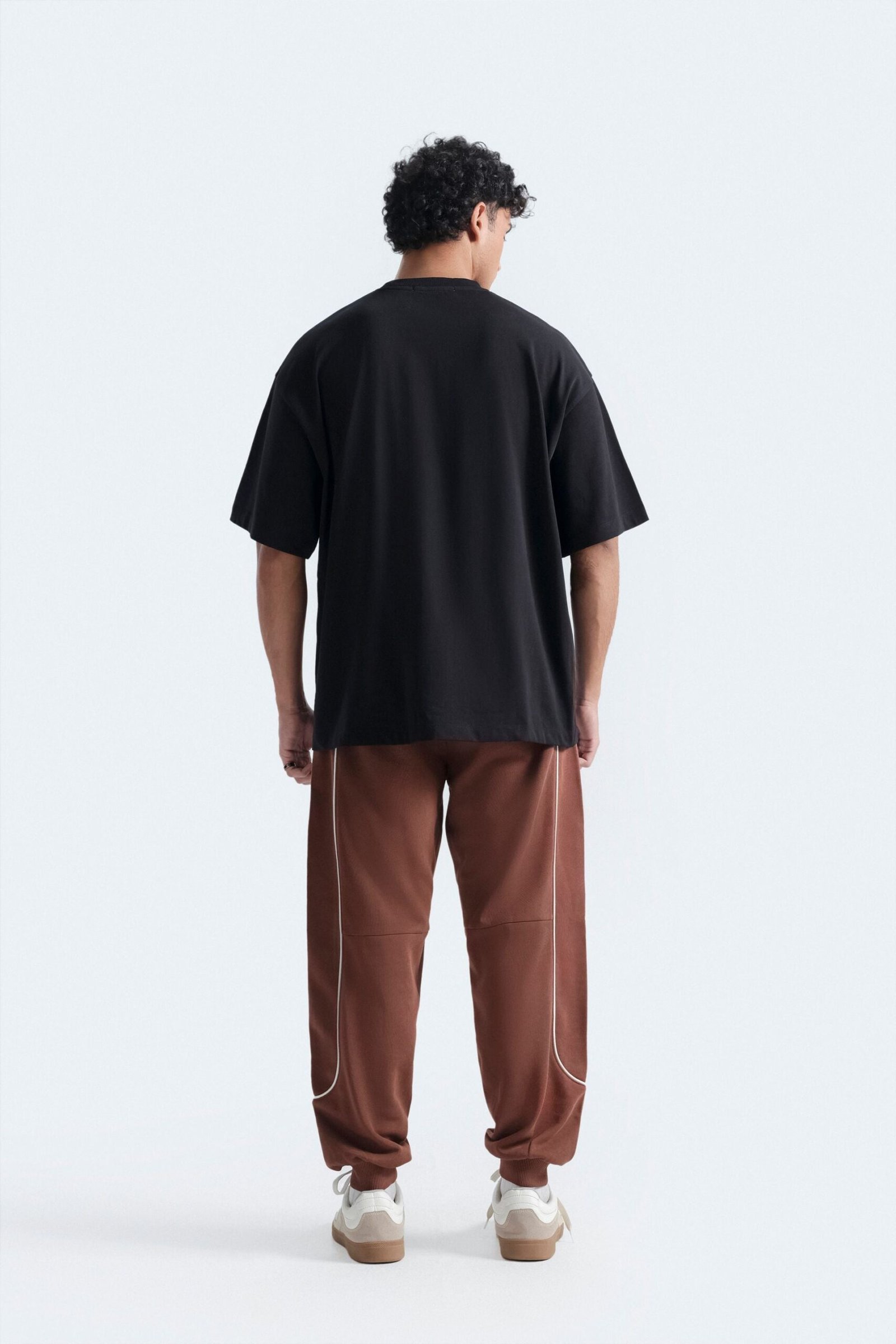 Jogger Trousers With Piping Detail - Image 4