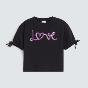 Cropped Embellished T-Shirt