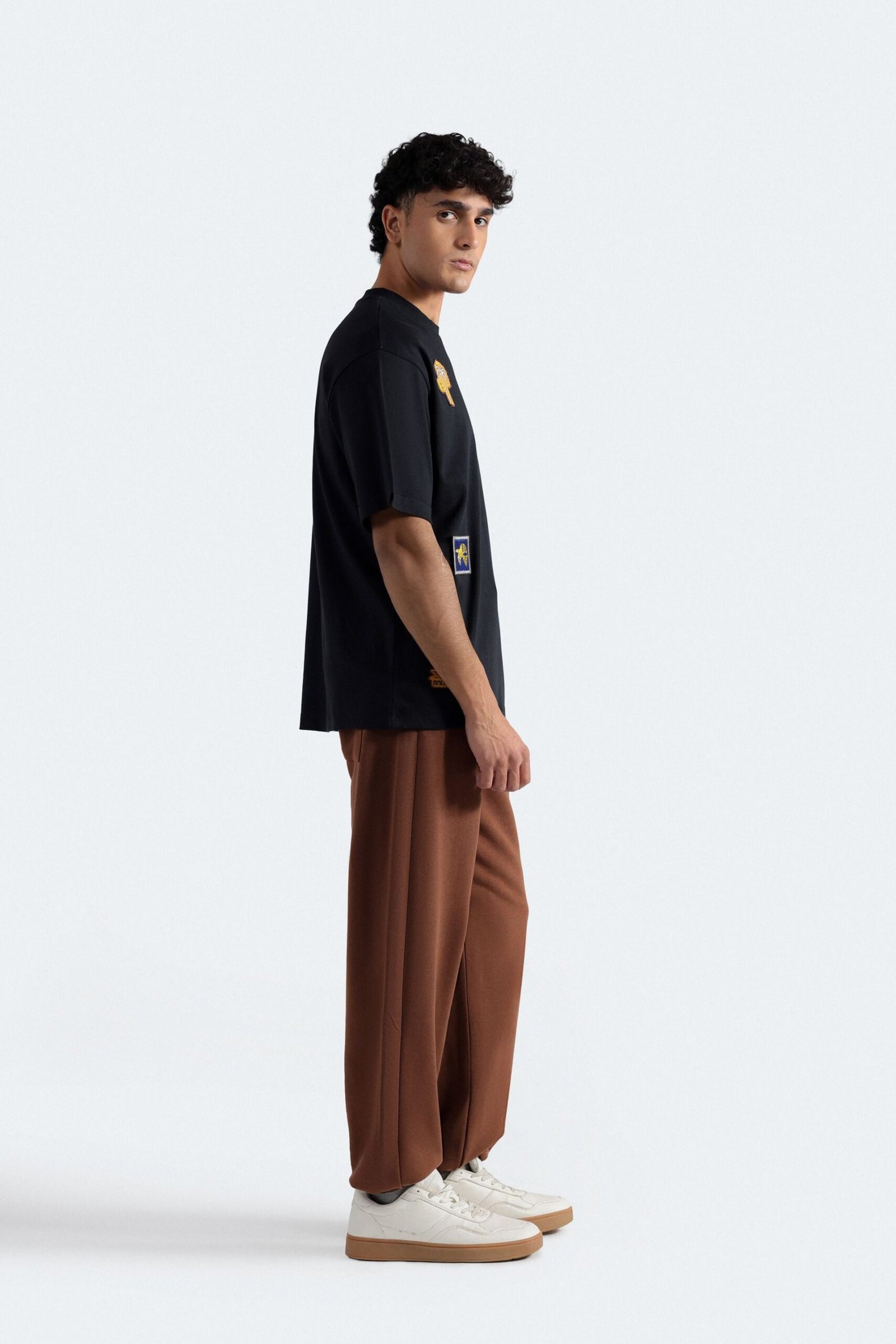Slogan Print Jogger Trousers - Image 3