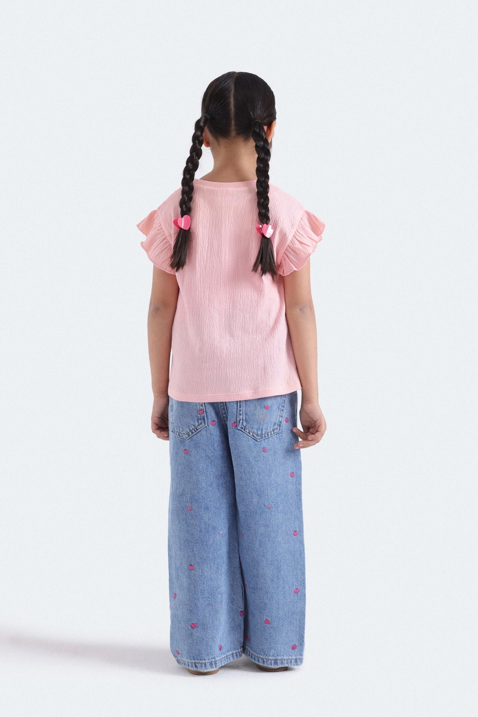 Graphic T-Shirt With Ruffle Detail - Image 6