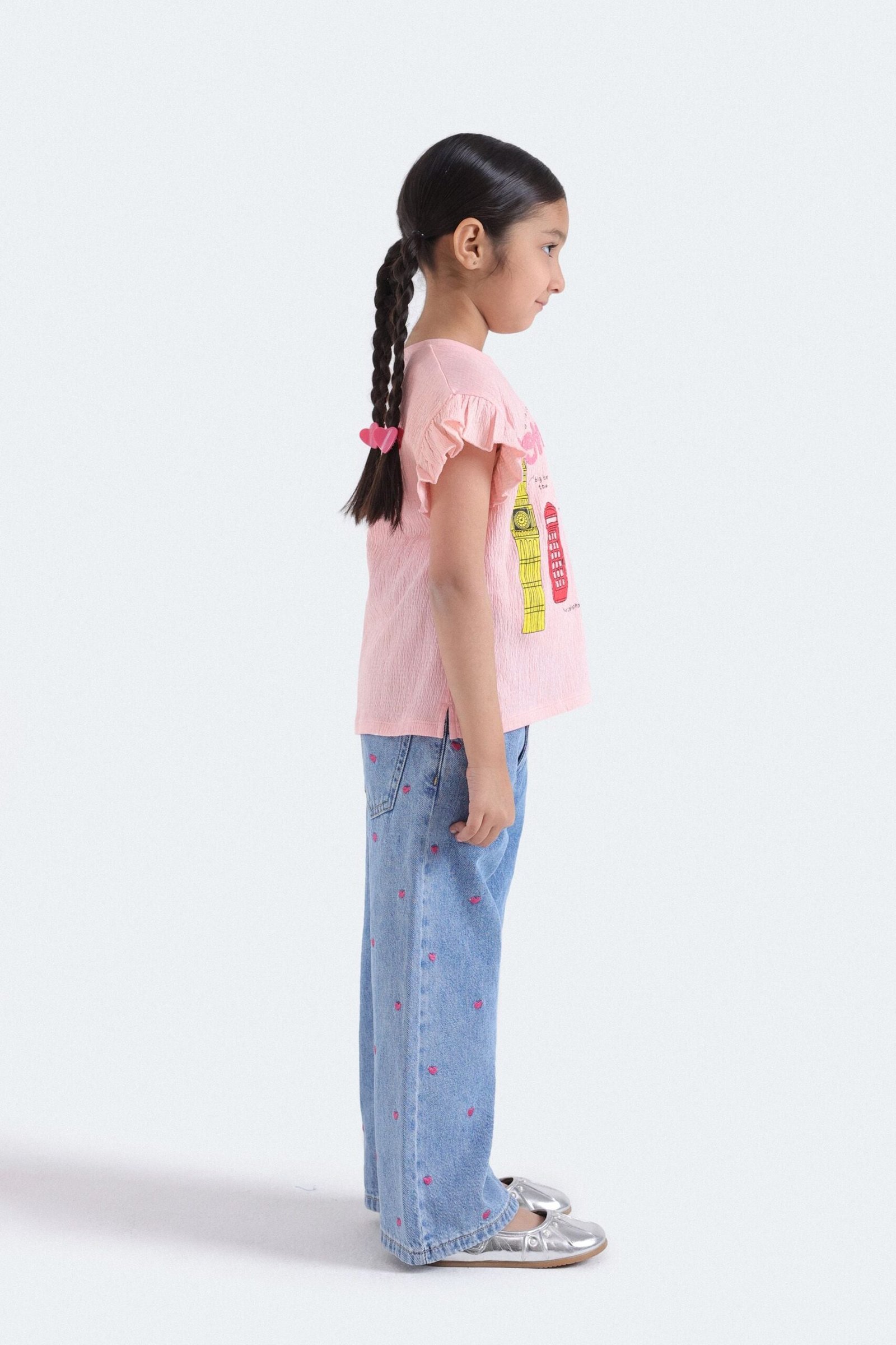 Graphic T-Shirt With Ruffle Detail - Image 5