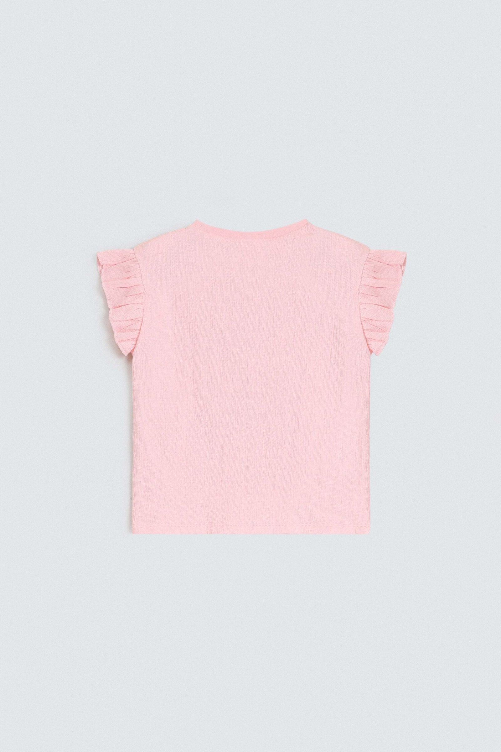 Graphic T-Shirt With Ruffle Detail - Image 3