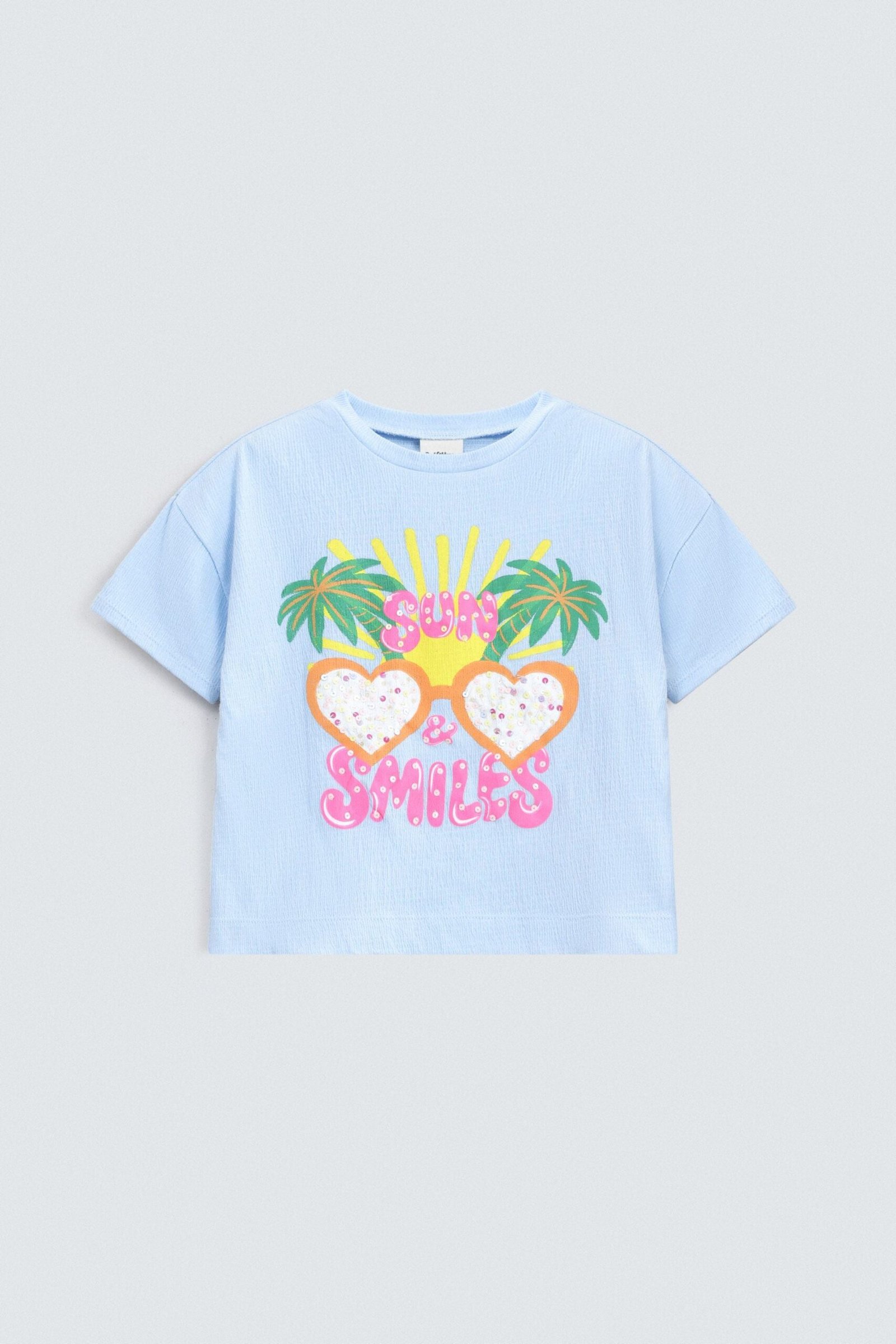 Cropped Embellished T-Shirt