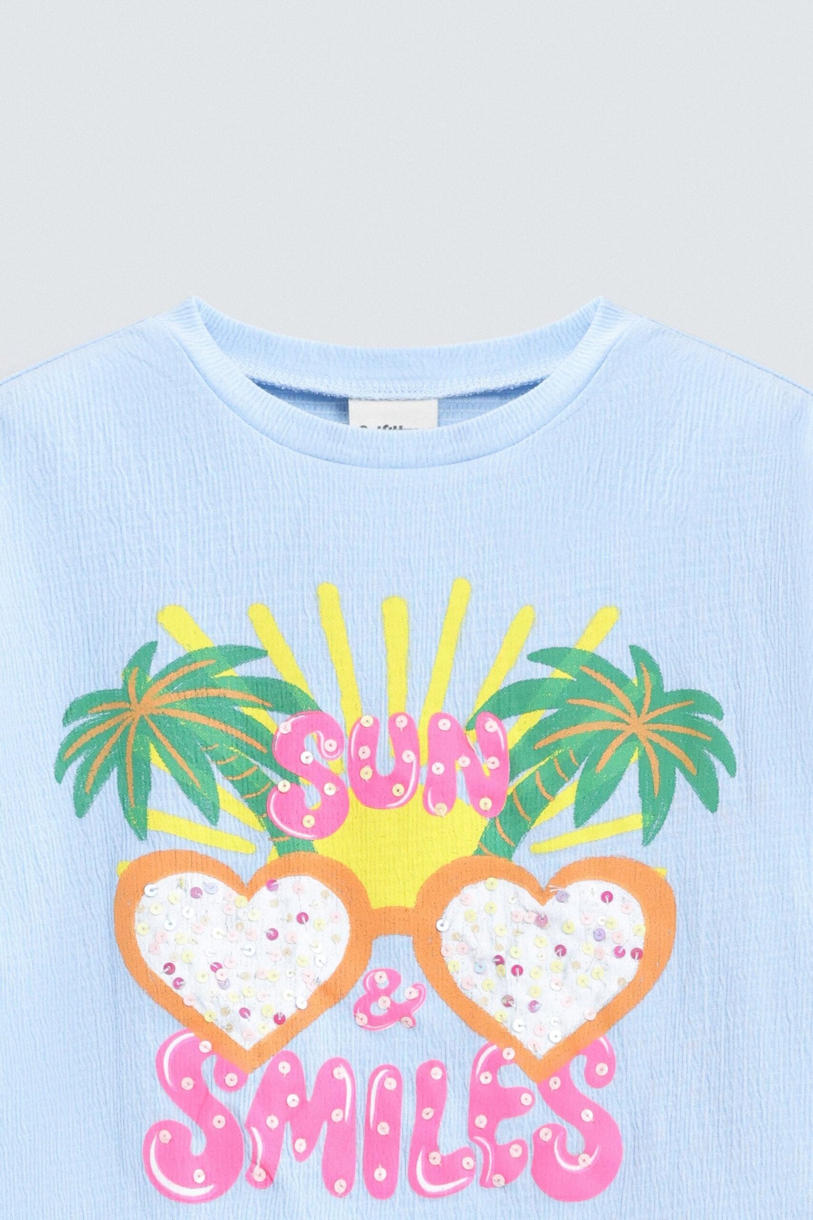 Cropped Embellished T-Shirt - Image 2