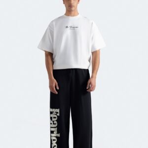 Slogan Print Trousers