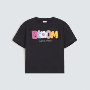 Cropped Embroidered T-Shirt