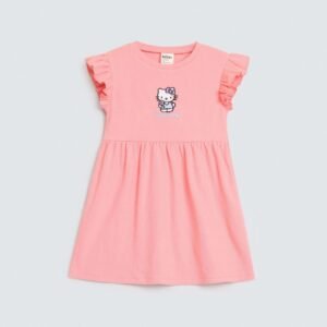 Cropped Embroidered Dress