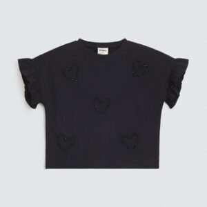Cropped Embellished T-Shirt