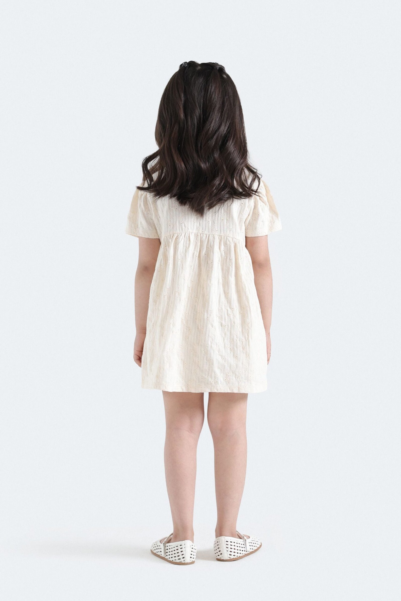Embroidered Textured Dress - Image 6