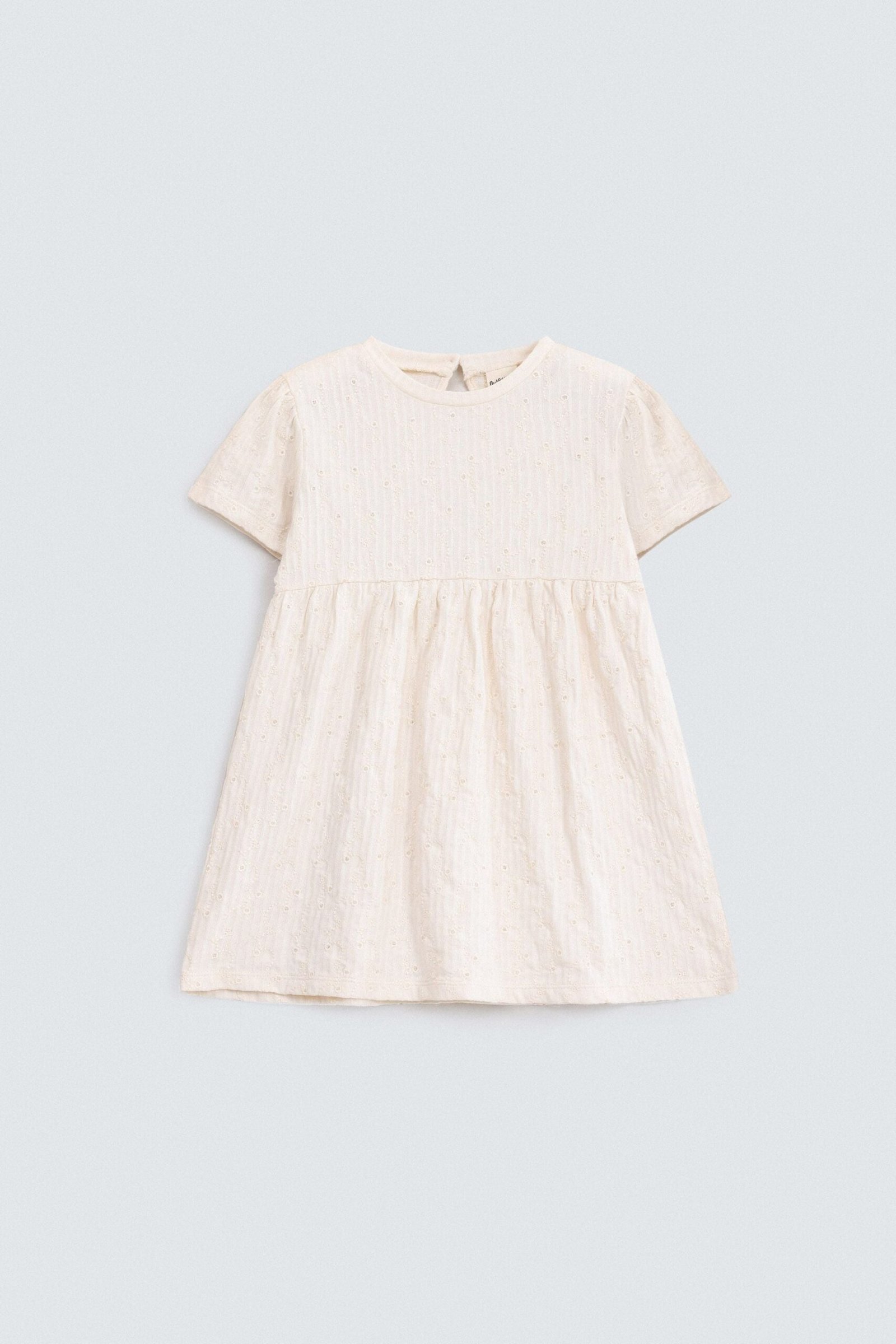 Embroidered Textured Dress