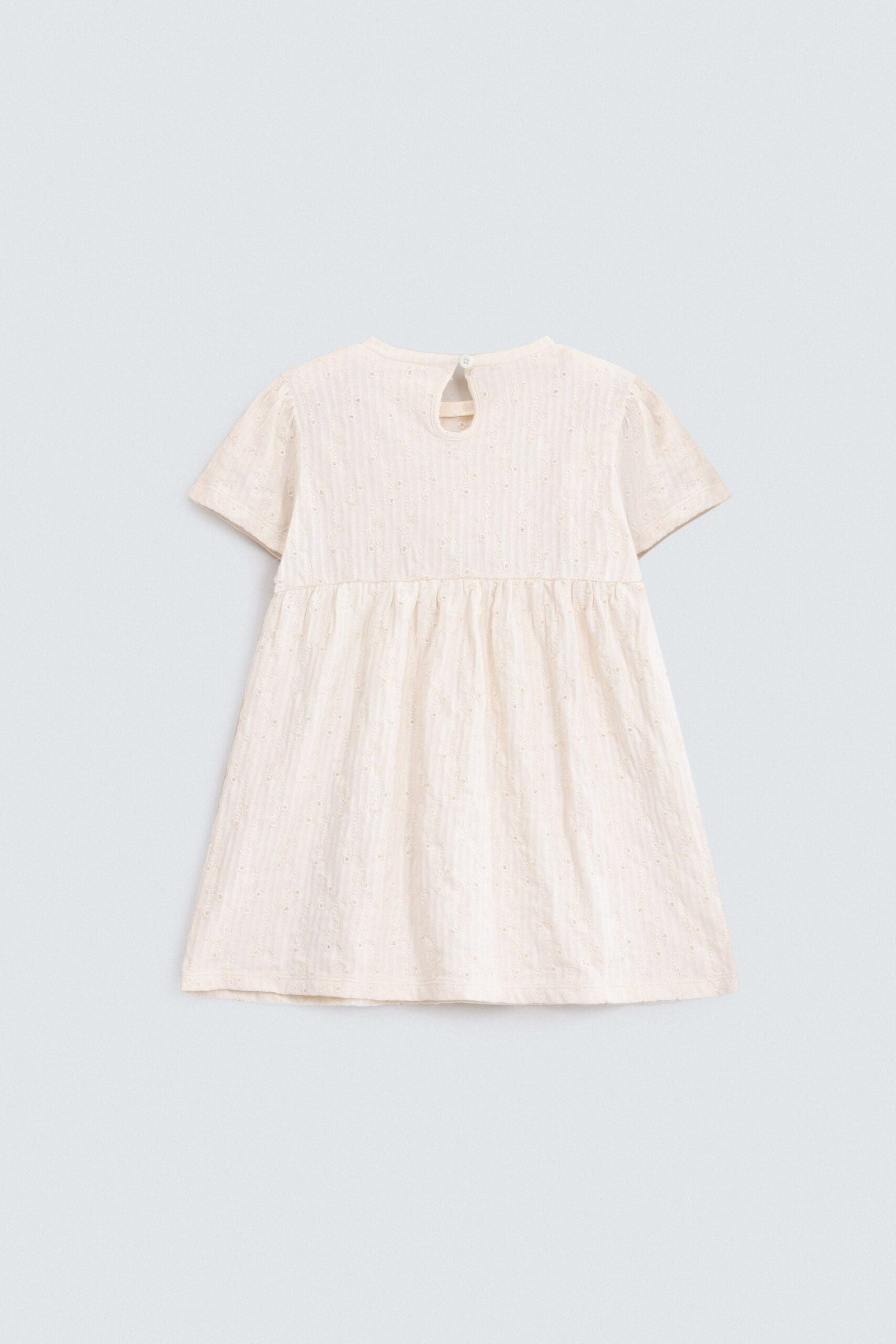 Embroidered Textured Dress - Image 3