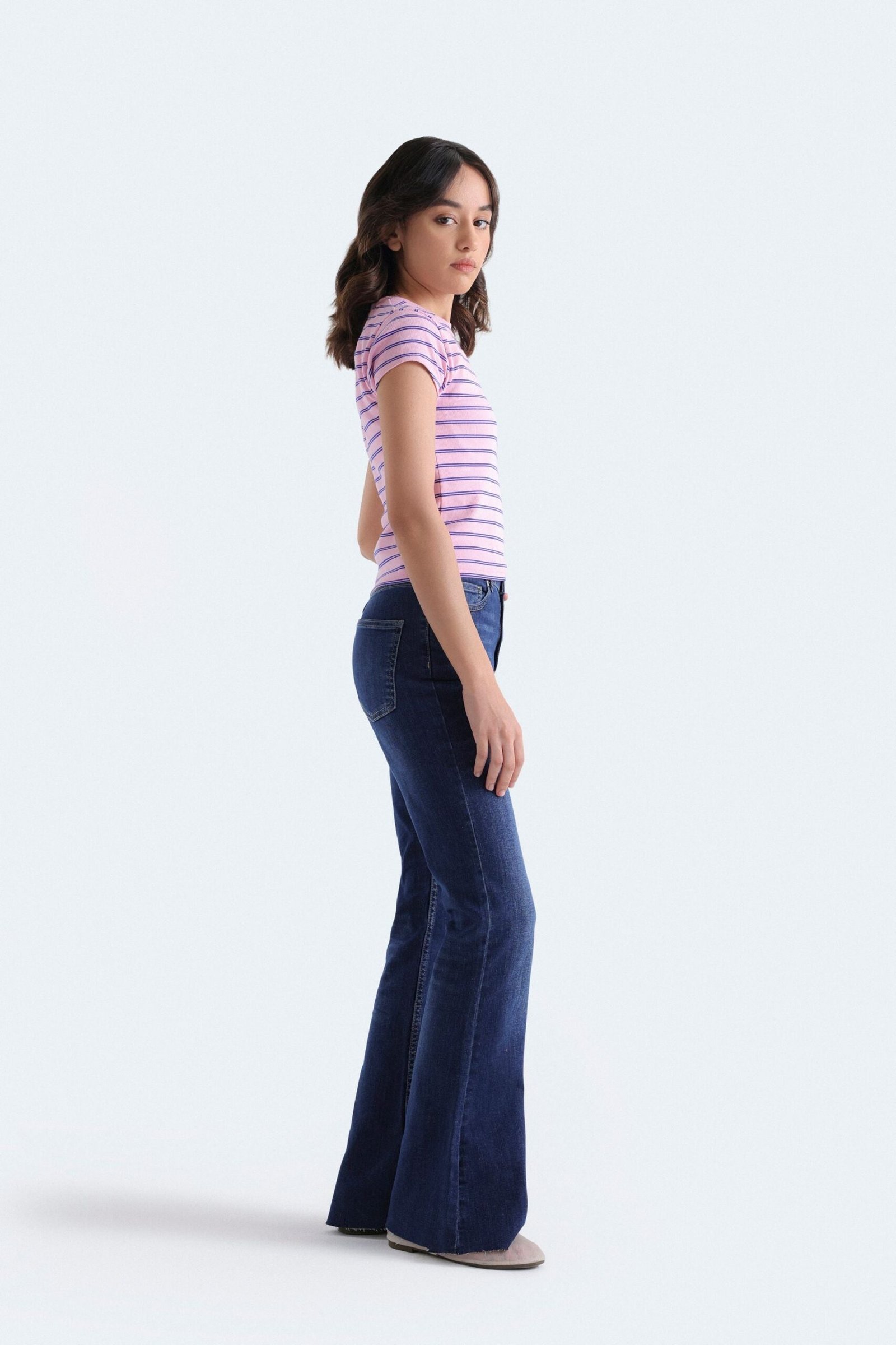 High Rise Flared Jeans - Image 6