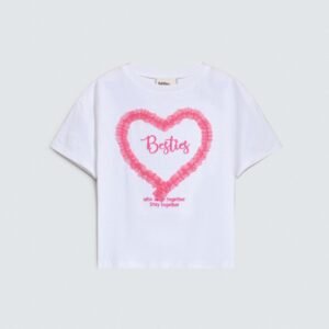 Cropped Embroidered T-Shirt